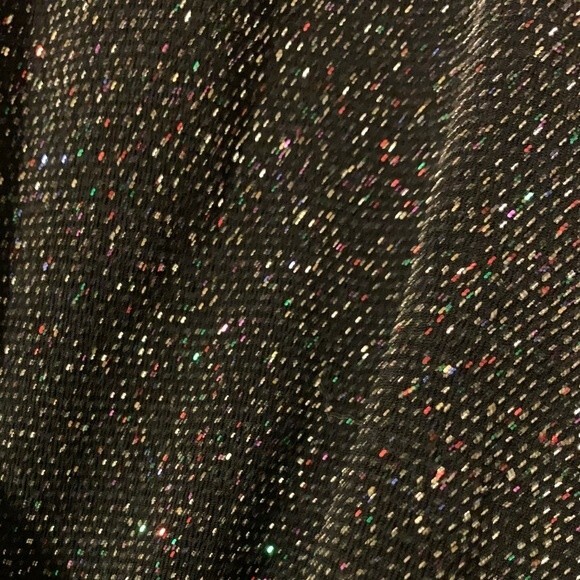 Free Press Sparkle Crop Wrap V-Neck Long Sleeve Top Size M - Picture 5 of 6